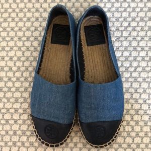tory burch womans color black-denim Espadrilles